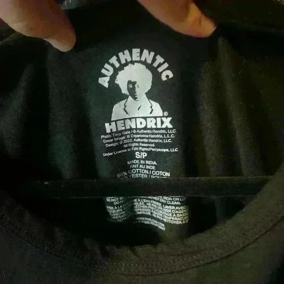 Men’s Jimi Hendrix Black Tank Top Small - Picture 3 of 4